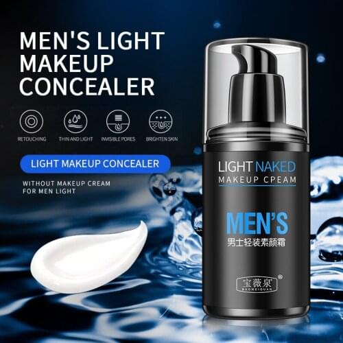 50ml Mens Light Makeup Concealer Concealer Acne Marks BB Cream Lazy Face Cream Face Skin Care TSLM1