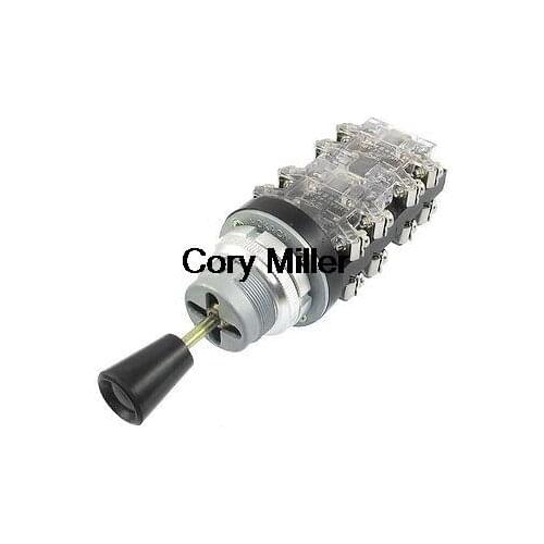 AC 380V 15 Amp 4 Position Latching Joystick Switch Controller HKA1-42