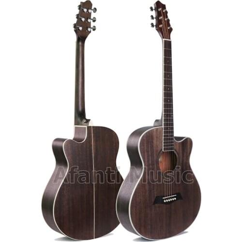 Afanti Music 40 inch Spruce top / Sapele Back & Sides Acoustic guitar (WY-025)