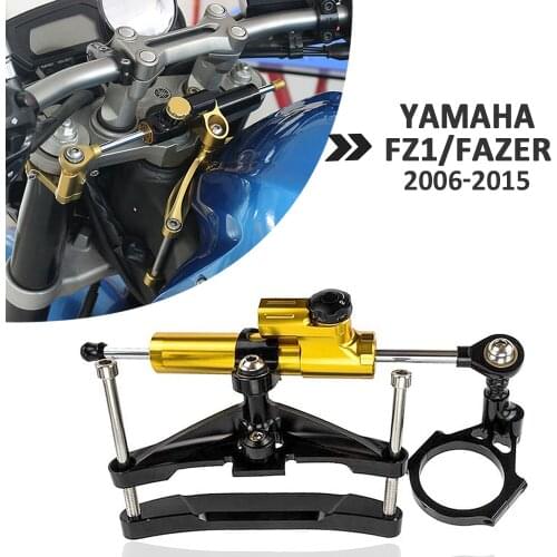 2006-2015 Motorcycle Accessories Steering Damper Bracket Set Stabilizer Linear Dampers Mounting Support For Yamaha FZ1 FAZER