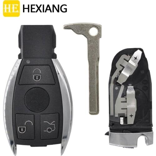 HE Xiang Car Key Shell For Mercedes Benz A B C E R S CL GL SL CLK SLK NEC Type Replace Smart Control Housing Cover with Blade