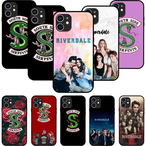 For iPhone 11 12 8 Plus Mini Pro X XR XS Max 4 5 7 6 6S 8 SE Phone Case Black Cover Prime Art Funda 3D Riverdale U.S. Drama