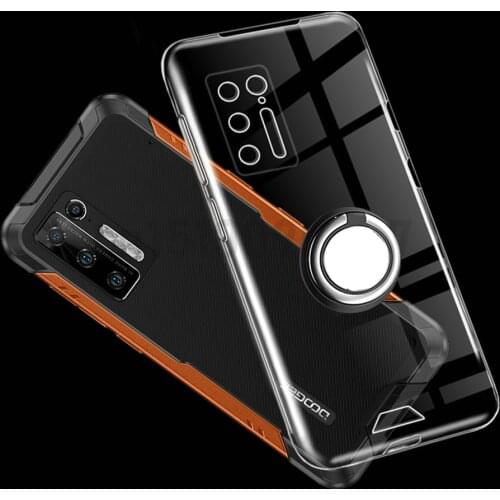 Case for Doogee S97 Pro Kickstand Finger Ring Holder Soft TPU Shockproof Cover for Doogee S97 Pro Coque
