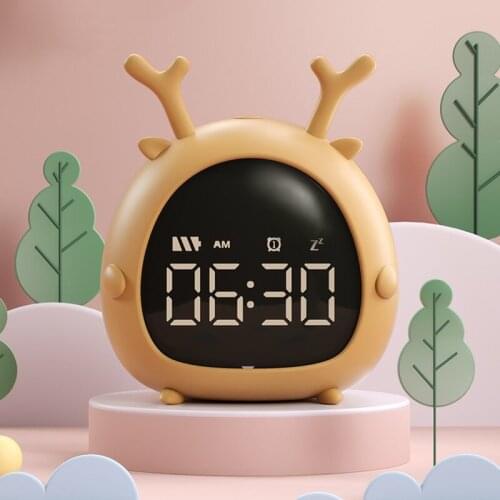 Alarm Clock Kids Child Children Sleep Bedside Alarm Clock Digital Wake Up Temperature Snooze Timer Clock for Bedroom/Table/Desk