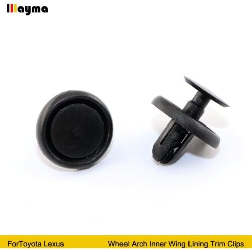 500Pcs Car Fastener For Toyota 7mm Dia Hole Push Retainer Rivets Bumper Fender Cover Fixed Clamp clip Auto Door Trim Panel Clips