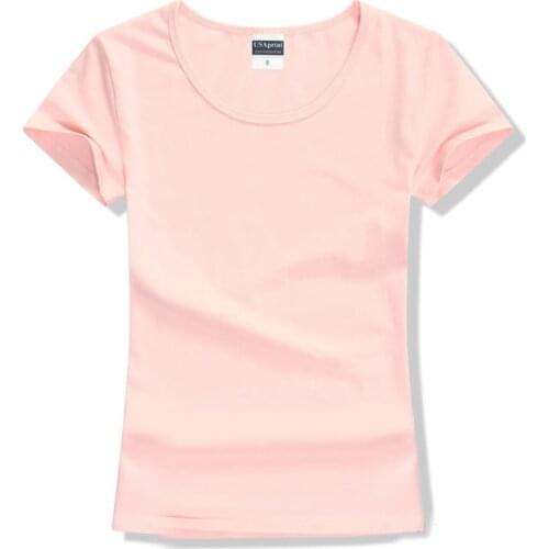 2021 Summer T Shirt Women High Quality Cotton Elastic Basic Tshirt Casual Tee Tops Short Sleeve T-shirt Poleras mujer Clothes