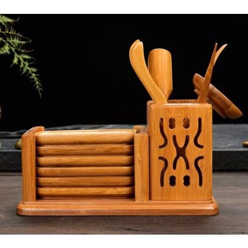 [GRANDNESS] Chinese Cha Dao Set 12 Pieces With Tea Tray * Bamboo Tea Utensils