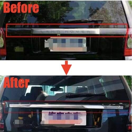 ROLLSROVER Rear Trunk Lid Tailgate Chrome Molding Trim For Freelander 2 LR2 2006-2010 Car Styling Modification