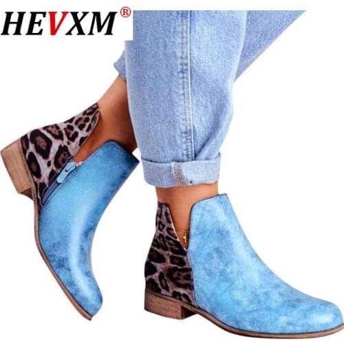 HOT Women Ankle Boots Short Winter Shoes Suede PU Leather Zipper Low Heels Ladies Pointed Toe Plus Size 35-43 Fashion Shoe