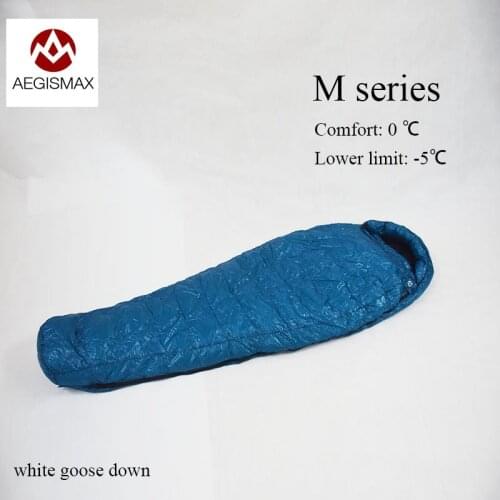 Aegismax fill 500 grams / 550 grams white goose down M3/M3 Long outdoor sleeping bag