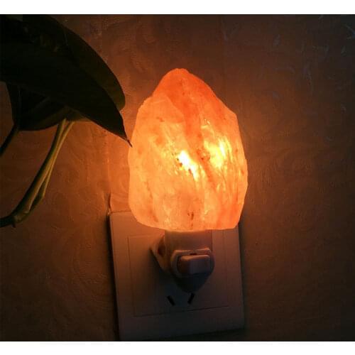 Mini Himalayan Salt Night Light Hand Carved Salt Wall Lamp Bedside Bedroom Home Decor Novelty Lighting 15W 110v