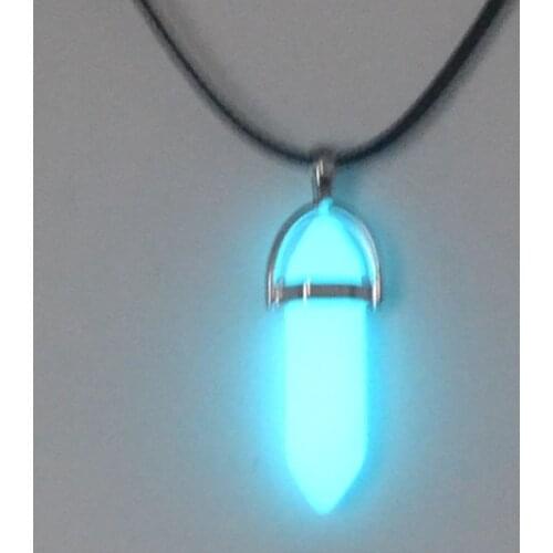 Fashion, energy, fire & Blue Light Pendant Necklace, shining at night, men and women jewelry gift wholesale