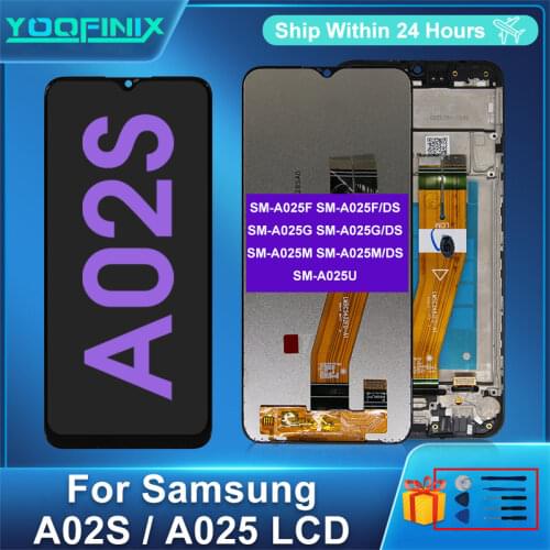 Original For Samsung Galaxy A02S Display Touch Screen Digitizer Replacement Parts For A02S LCD SM-A025F/DS A025M A025 Display