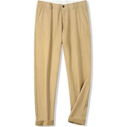 Autumn spring men pants 5XL 6XL 7XL 8XL 9XL waist 133cm Plus size Trousers for men 4 colors