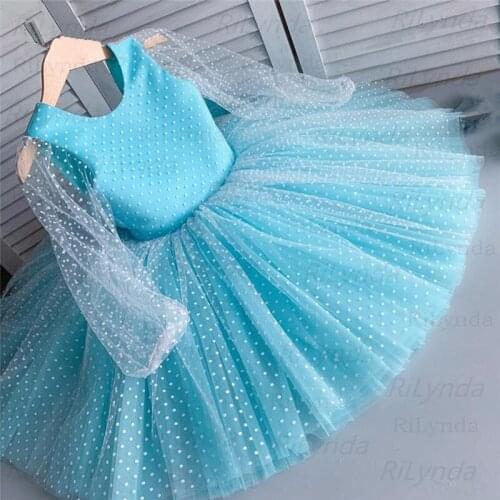 New Born Baby Girl Birthday Dress Tutu First Christmas Party Cute Bow Dress Infant Christening Gown Toddler Girls Clothes