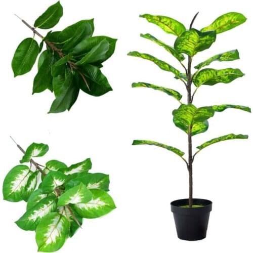 Fake Plant 50cm Home Garden Decoration Artificial Tree Plastic Leaves