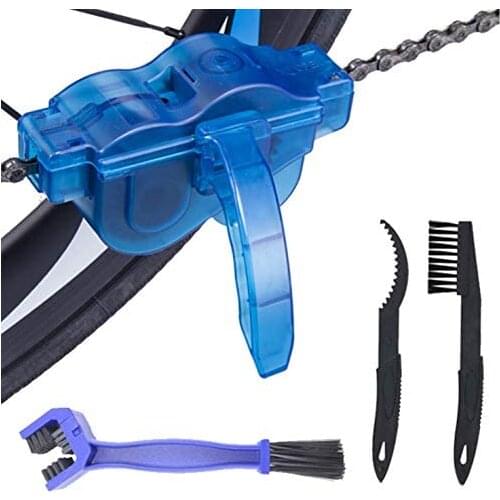 ZK30 Dropshipping Portable Bicycle Chain Cleaner Bike Brushes Scrubber Wash Tool Mountain Cycling Cleaning Kit Outdoor Accessory