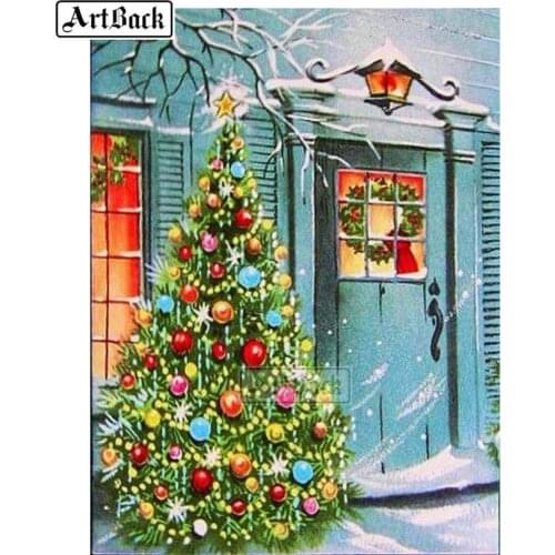 Christmas tree gift 5d diy diamond painting icon full square drill resin diamond mosaic decoration crafts gift ARD259