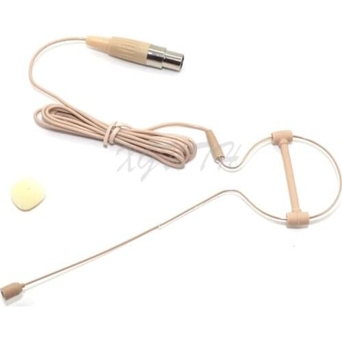 Single Ear Hook Hanging Headset Microphone Omnidirectional Conrenser Mic for AKG Samson Mini XLR 3 PIN