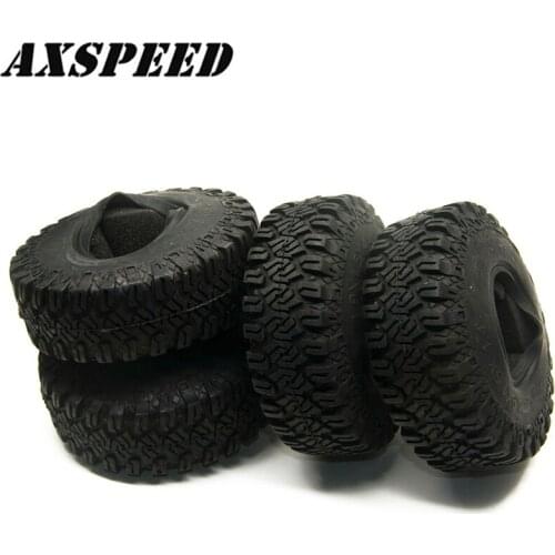 AXSPEED 1:10 1.9" RC Crawler Tires 114mm Rubber Tires Tyres for Axial SCX10 CC01 Wraith D90 D110 Wheels Parts