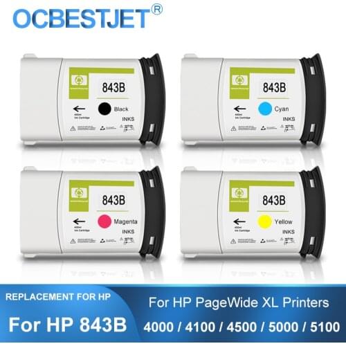 [Third Party Brand] For HP 843 843B Replacement Ink Cartridge For HP PageWide XL 4000 4500 5000 5100 (4 Colors Available)