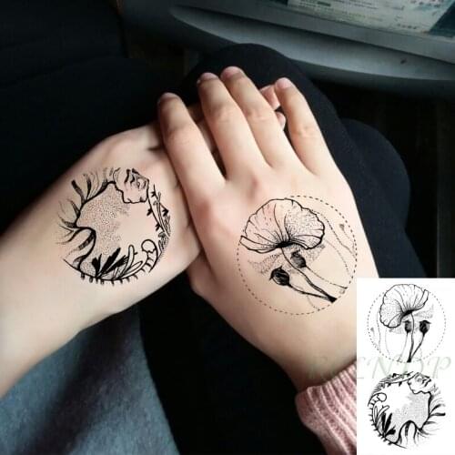 Waterproof Temporary Tattoo Sticker Tiger Animal Flower Flash Tatoo Fake Tatto Hand Arm Neck Body Art for Woman Men
