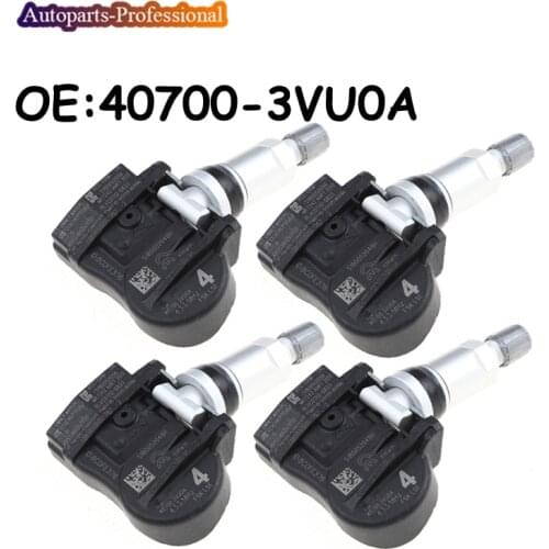 4 PCS 40700-3VU0A 407003VU0A For Nissan NOTE QASHQAI TIIDA Hatchback X-T Renault ESPACE V KOLEOS TPMS Tire Pressure Sensor Car