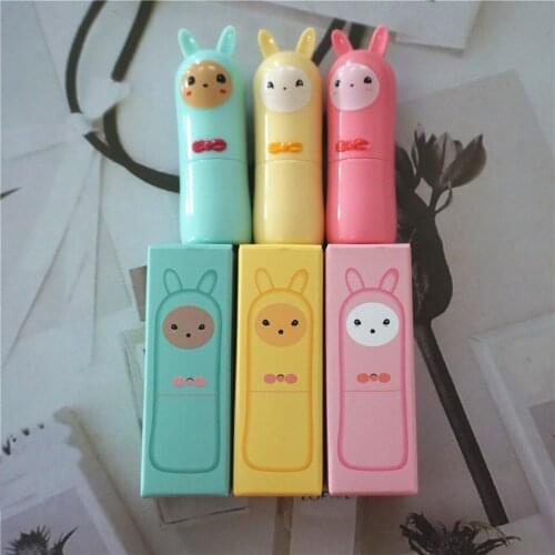 50pcs/lot 12.1mm Lovely Empty Pink Lipstick Tube,DIY Plastic Green Cute Creative Lip Balm Bottle,Yellow Cartoon Lip Rouge Filler