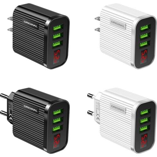 5V3A portable mobile phone tablet COMPUTER three-in-one Charger Multi-function home travel essential charging head