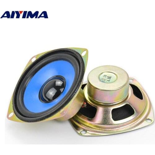 AIYIMA 2Pcs 3Inch Full Range Audio Speakers 4 Ohm 5W Portable Loudspeaker Anti-Magnetic Stereo LCD TV Computer Mini Speakers