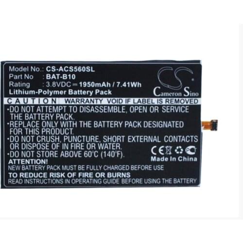 Cameron Sino 1950mAh battery for ACER Liquid Jade Liquid Jadeplus S55 BAT-B10 KT.0010S.013 PGF295686HT