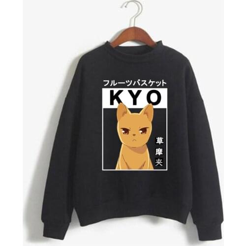 Anime Clothes Print Kyo Sohma Hoodies Fashion Women Men Casual Loose Fruits Basket Hoodies Couple