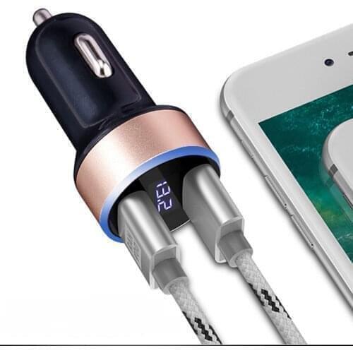 Mini USB Car Dual USB Universal Phone Charger FOR ford focus ix35 land cruiser 200 vw polo prado 150 kia sportage 2019 ford