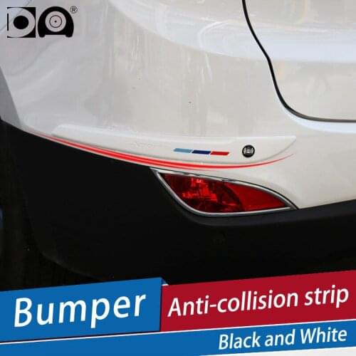 Car Anti-collision Strips Bumper Protector Edge Corner Guard 2 pcs Black/White in car-styling mouldings for Renault series