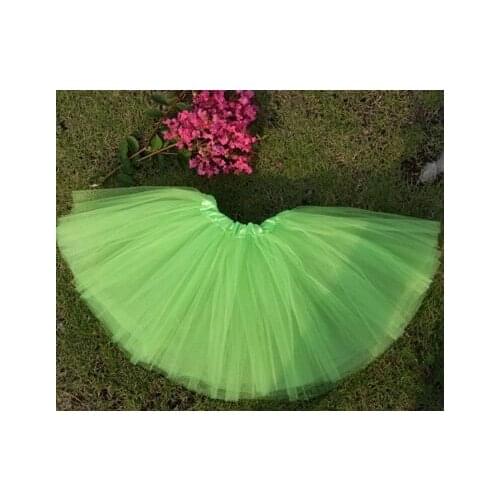 Free shipping wholesale 3layer tulle neon tutus ballet dance skirt