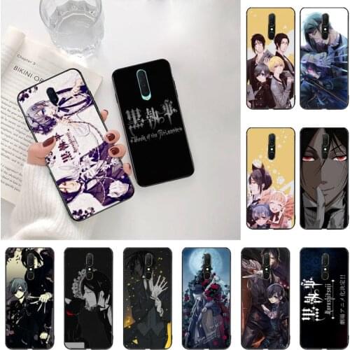 Anime Butler Kuroshitsuji Bling Cute Phone Case For Oppo A5 A9 2020 A5S Reno2 z Renoace 3pro Realme5Pro