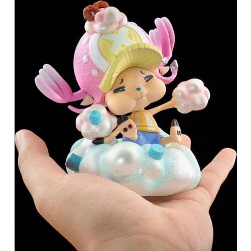 One Piece Tony Chopper Figure Christmas Marshmallow Anime New World Action Figurine PVC Luminous Model Doll Toys