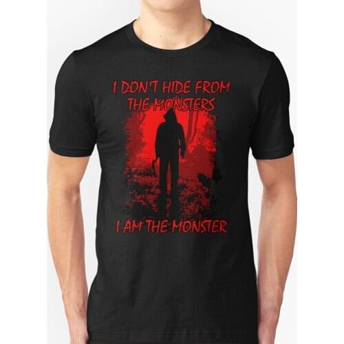 I Am The Monster New Hip Hop T-Shirt 100% Cotton Tshirts T Shirts Men Tee Tops Horror Creepy Story Blood Scary Murder