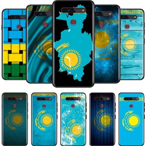Kazakhstan flag For LG G8 V30 V35 V40 V50 V60 Q60 K40S K50S K41S K51S K61 K71 K22 ThinQ 5G Phone Case