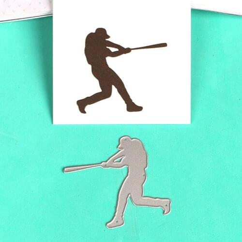 DUOFEN METAL CUTTING DIES S18082320 baseball player embossing stencil DIY Scrapbook Paper Album 2018 new