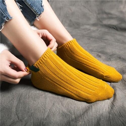 5 pairs Cute Candy Color Women Socks Casual Fashion Comfortable Soft Cotton Socks Girls Spring Summer Ankle Short Slipper Socks