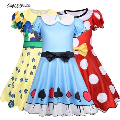 2020 New Years Costumes Children Kids Dress for Girl with Lol Winter Christmas Dress Rainbow Princess Birthday Dress