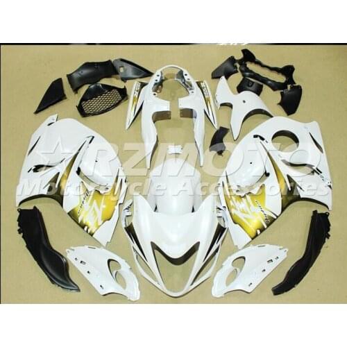 New ABS Injection Fairings For SUZUKI Suzuki GSXR1300 08 09 10 11 12 13 14 2008-2015 Motorcycle Fairing Kit White Y36