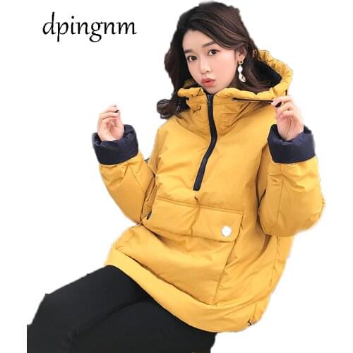 Autumn Winter parkas for women 2018 A-type Cotton jacket Plus size Loose female Thick warm sleeves cloak coat OKXGNZ2583