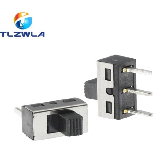 10PCS SS12D10 SS12D11 Toggle Switch 3Pins Straight Feet 1P2T Handle High 5mm Spacing Of 4.7mm 3A 250V SS12D10G5