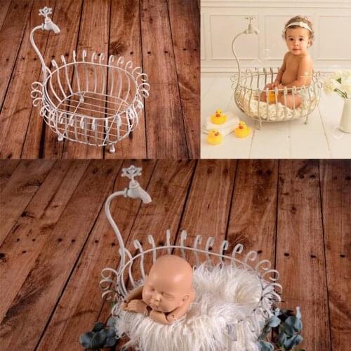 Newborn Photography Props Creative Props Iron Bathtub Props Baby Photo Baby Studio Accessori Prop Set for Posing Newborn Shoot