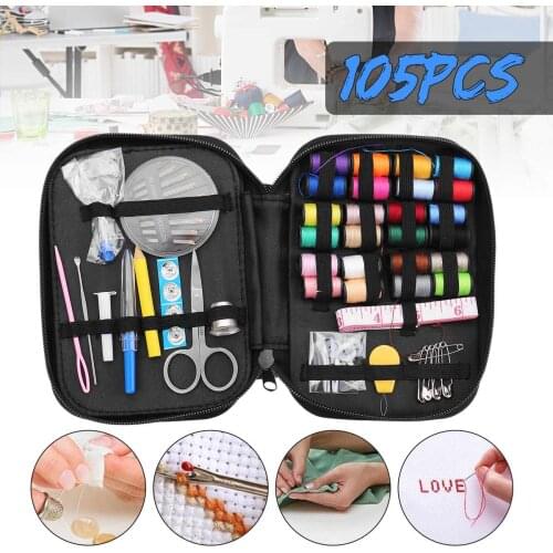 Hand Sewing Needles Knitting Needles Metal Colourful Knit Aluminium Crochet Hooks Set 105pcs