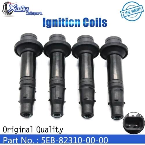 XUAN Original Quality Ignition Coil Kit 5EB-82310-00-00 For Yamaha YZF R6 1999 2000 2001 2002 5EB823100000 F6T549