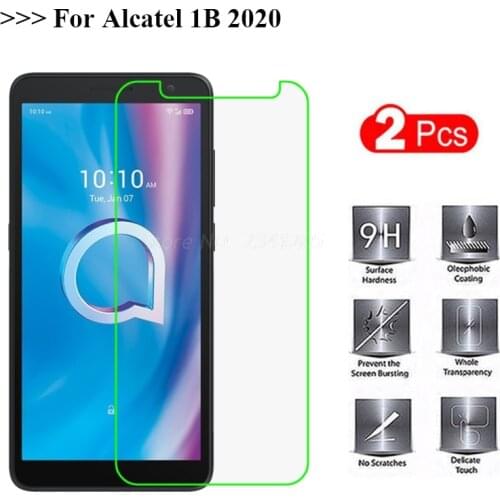 Tempered Glass For Alcatel 1B 2020 Screen Protector 9H Explosion proof Protective Mobile Phone Film For Alcatel 1B 1 B 2020 Glas