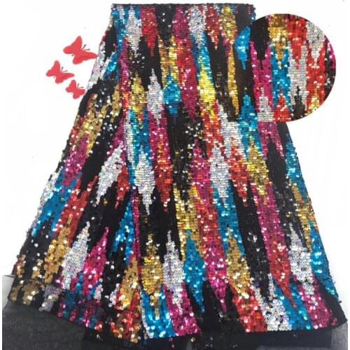 ZH-7372 beautiful embroidered tulle lace fabric newest design french net lace fabric